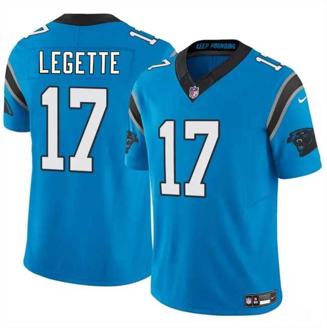 Youth Carolina Panthers #17 Xavier Legette Blue 2024 Draft F.U.S.E. Vapor Limited Stitched Jersey Dzhi->youth nfl jersey->Youth Jersey